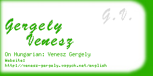 gergely venesz business card